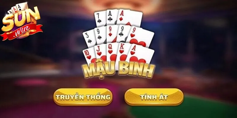 Cách chơi Mậu Binh sử dụng bộ bài Tây gồm năm mươi hai lá tiêu chuẩn